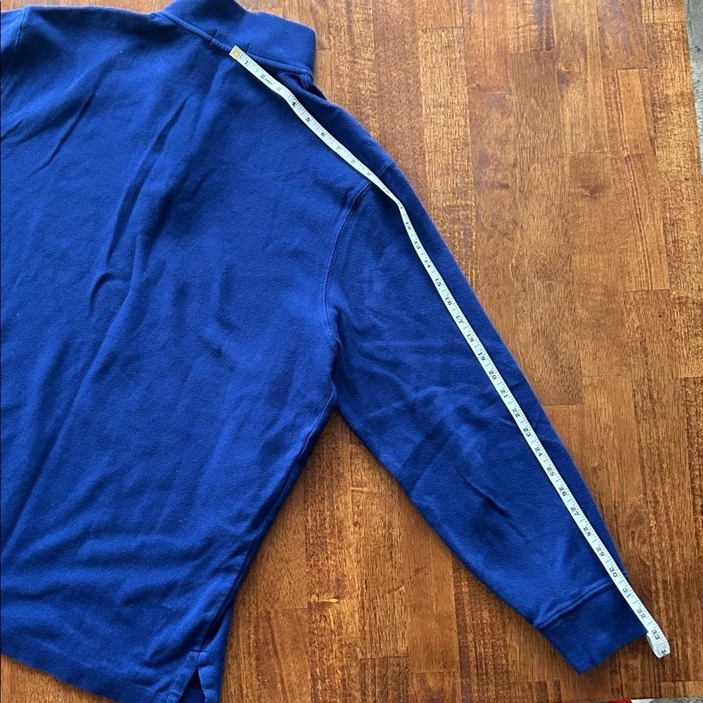 Polo Ralph  Lauren men’s blue preppy half zip XL 100% cotton, long sleeve shirt‍